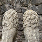 Stone Composite Lions Mid 20th Century