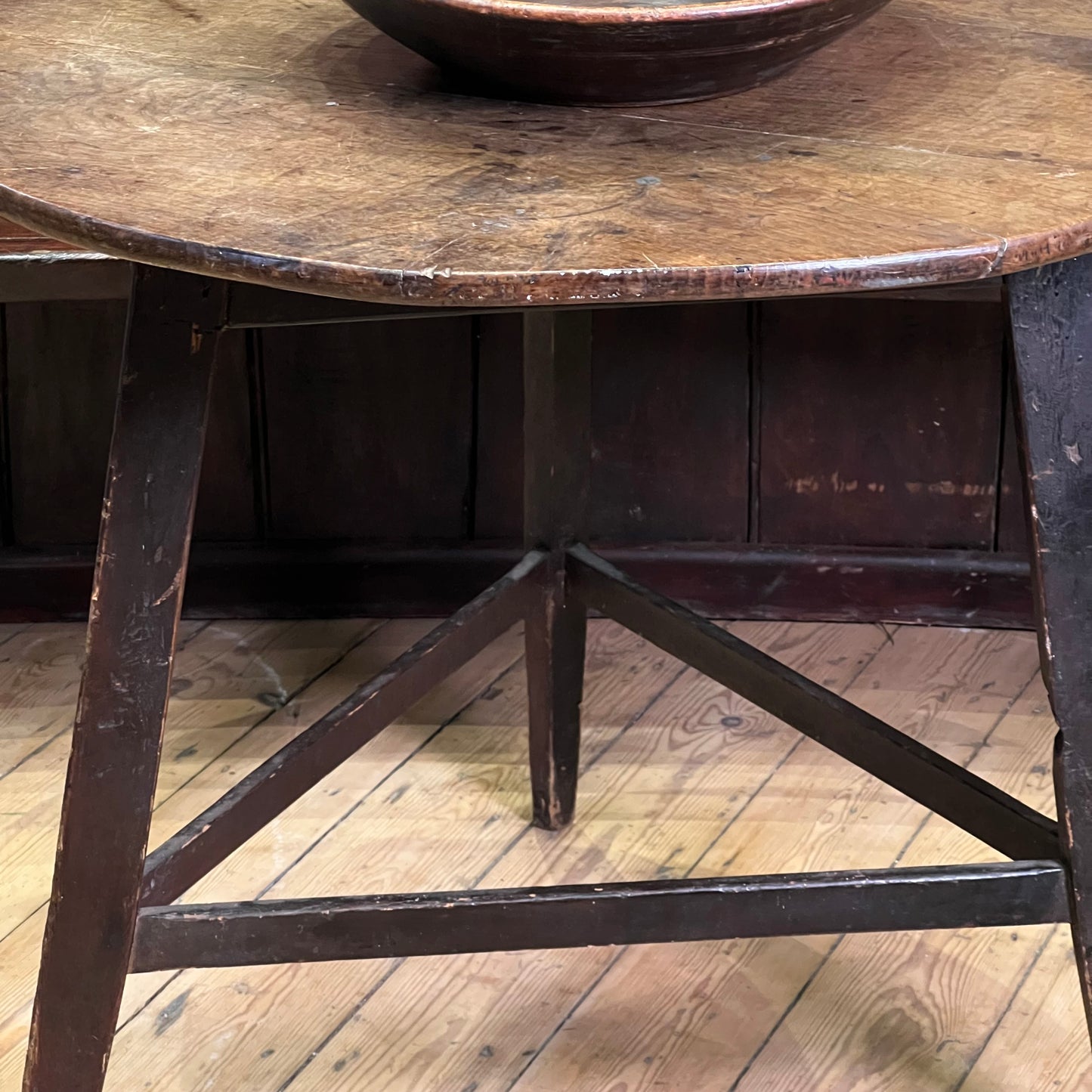 18th Century English Oak Cricket Table