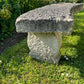 Vintage Composite Stone Garden Table, Bench & Stool Dining Set