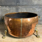 Huge 19th Century Copper Log Bin