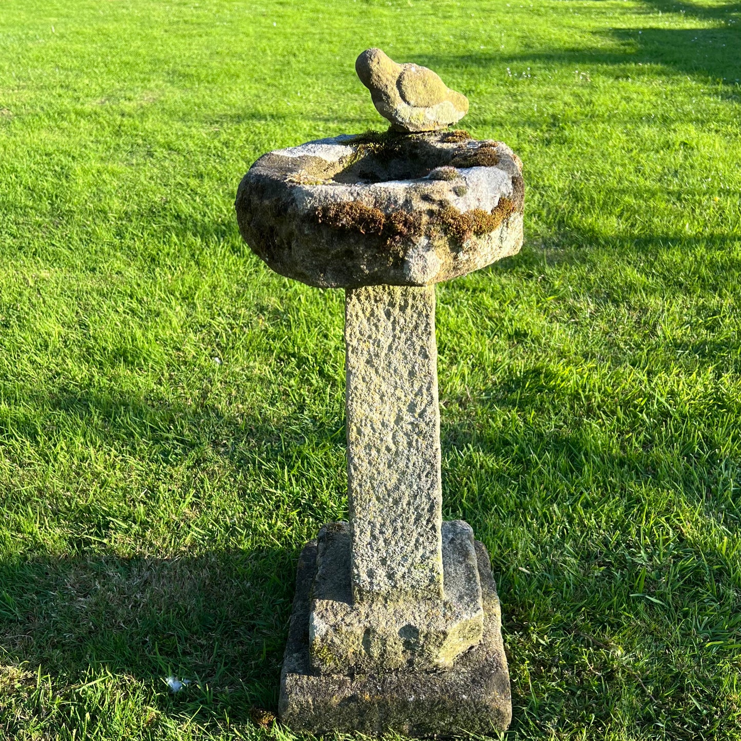 York Stone Bird Birdbath Late 19th/Early 20th Century