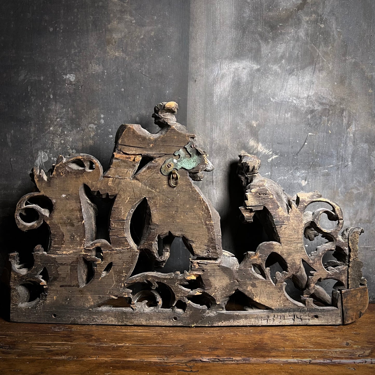 Baroque Limewood Relief with Angel, Lamb and Allegorical Figures, c.1650–1720