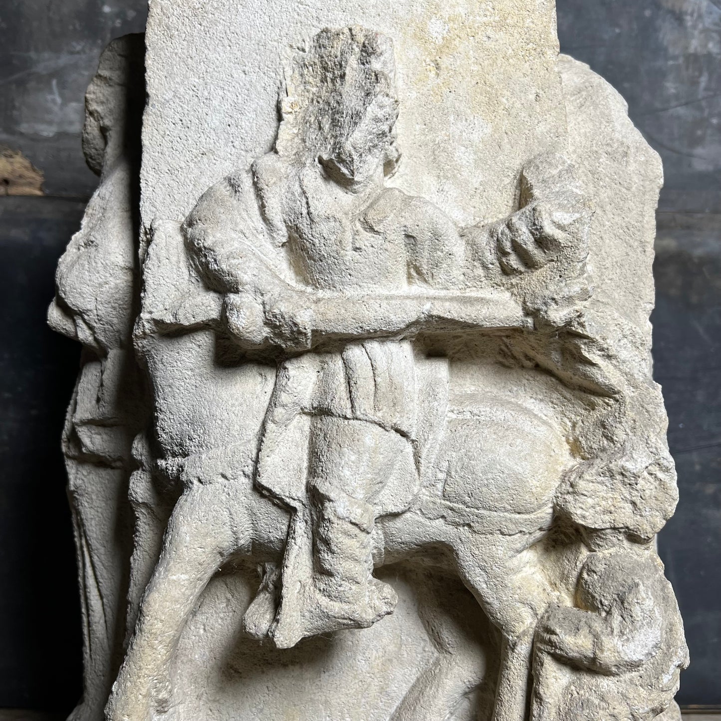 A Four-Sided French Gothic Limestone Capital or Pedestal from a Shrine or Chapel, Northern France, c.1280–1350