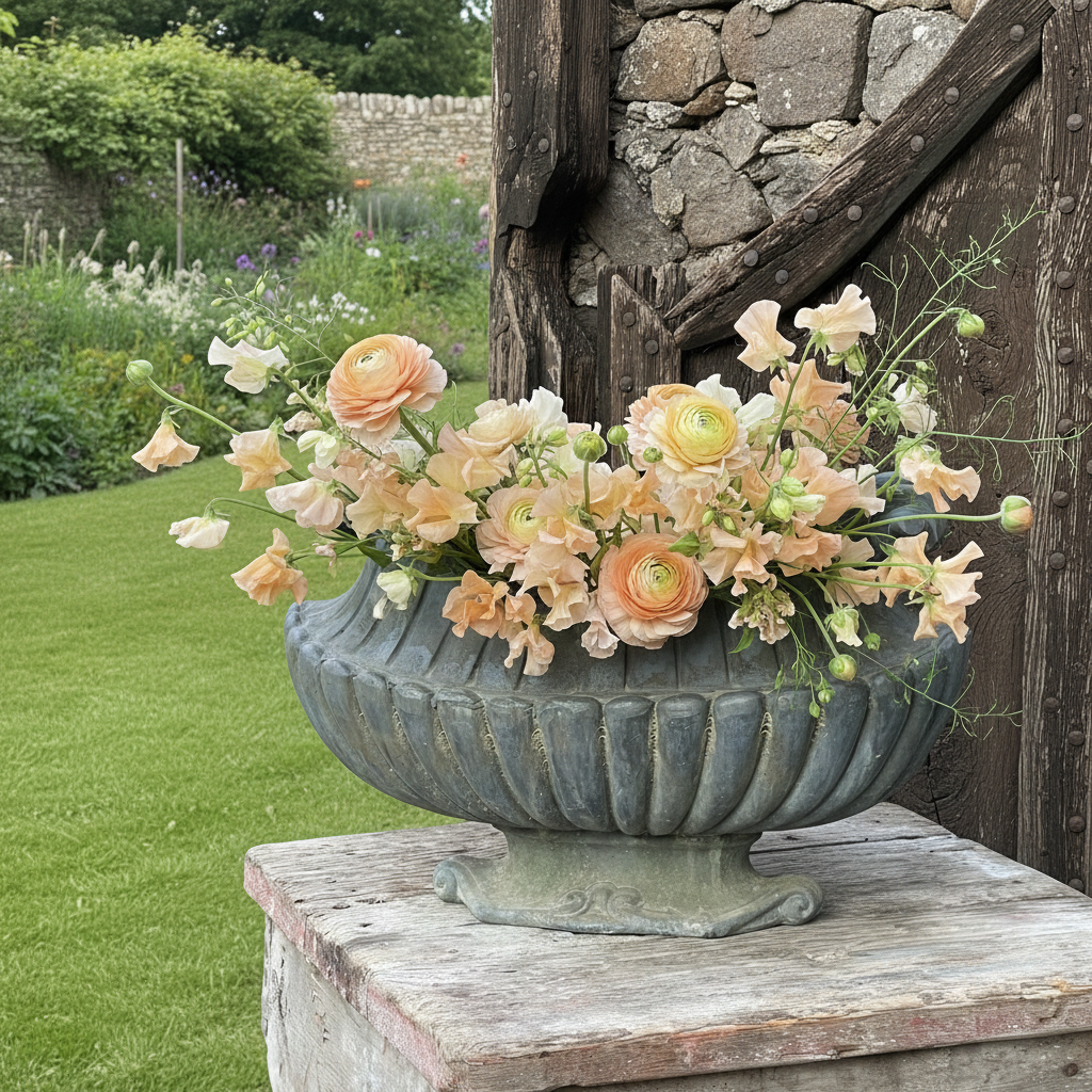 19th C. Neoclassical Lead Planter