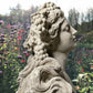 English Composite Stone Bust of Flora with Fluted Pedestal, Late 20th Century