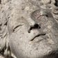 English Composite Stone Bust of Flora with Fluted Pedestal, Late 20th Century