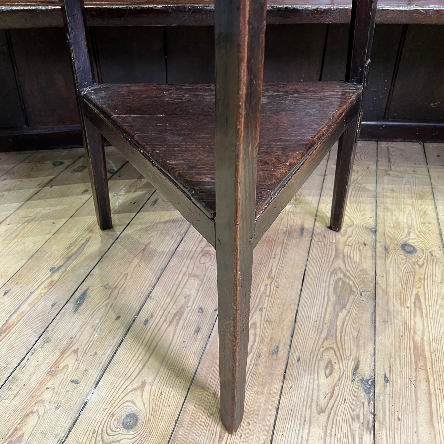 18th Century English Elm Cricket Table