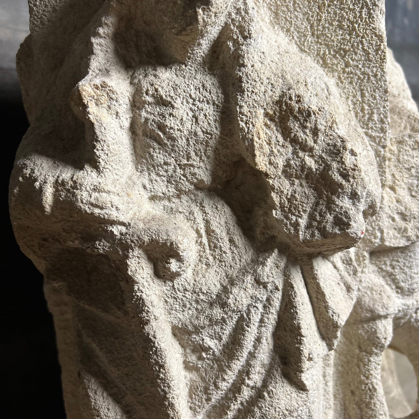 A Four-Sided French Gothic Limestone Capital or Pedestal from a Shrine or Chapel, Northern France, c.1280–1350