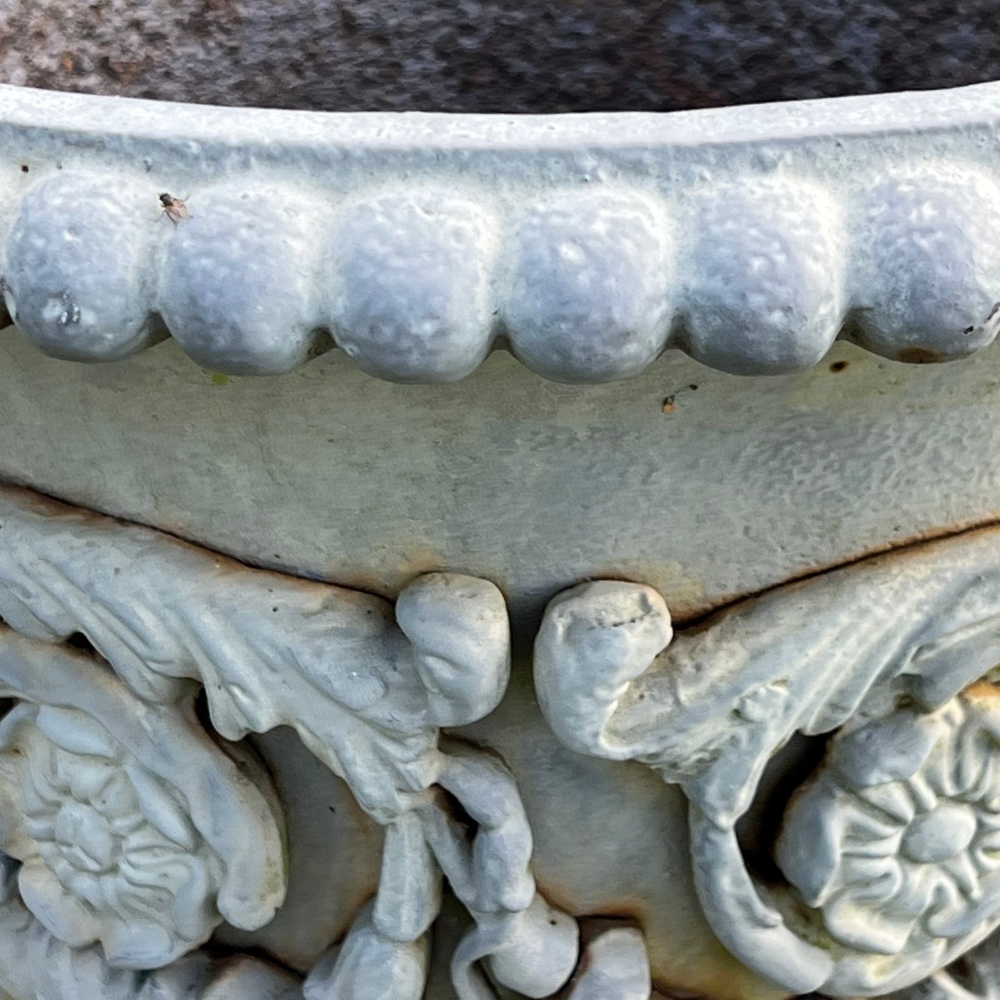 Exceptional Pair of English Campana Cast Iron Urns by Handyside Co. c.1870 with Plinths