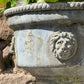 English Georgian Lead Planter with Lions Masks c.1820