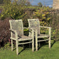 Pair of Teak Chairs with Incredible Lichens Mid-20th Century