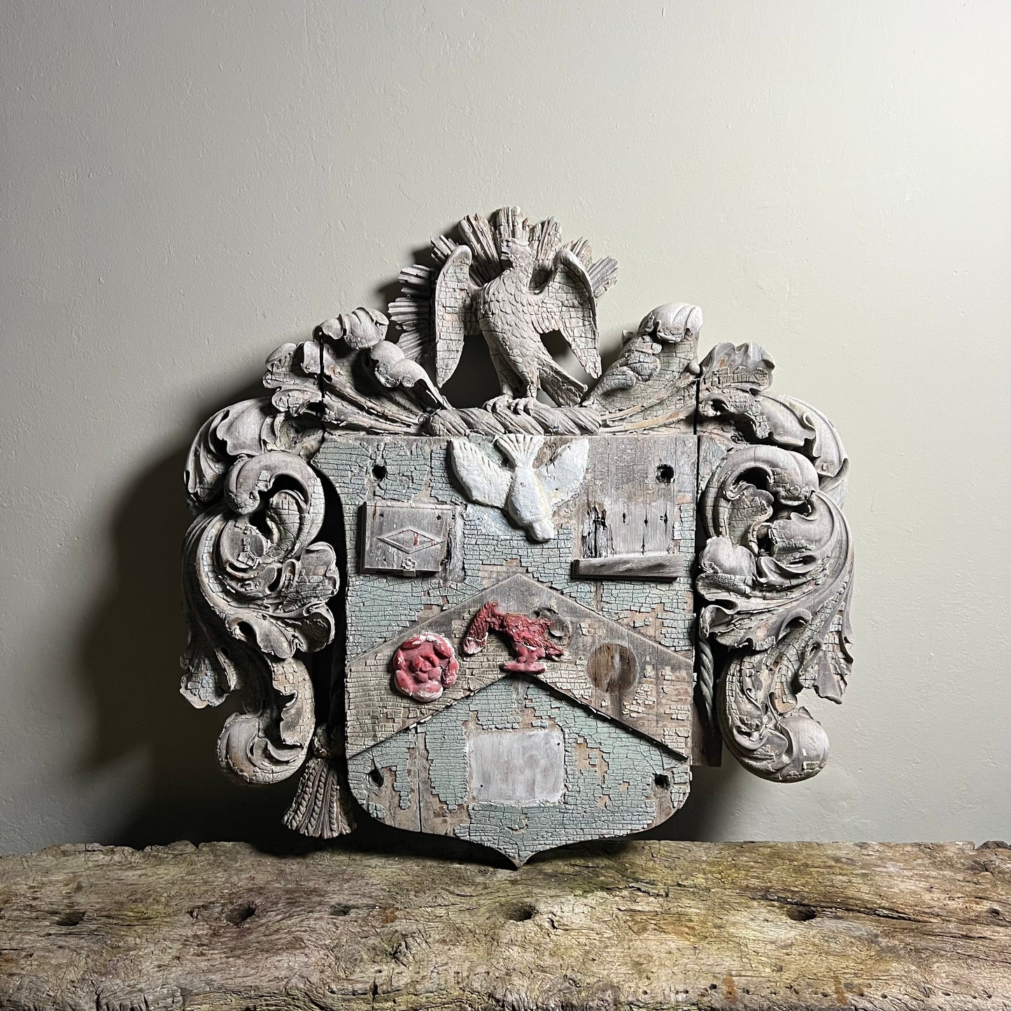 French 17th/18th Century Carved Armorial