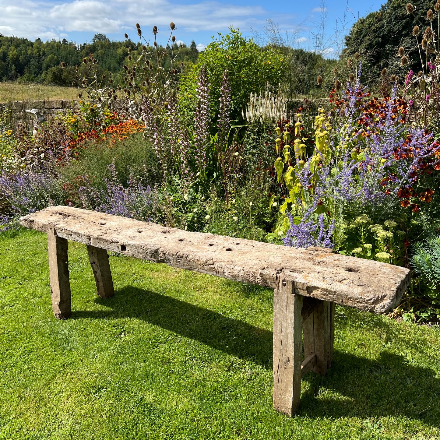 Primitive French Workbench Console c.1880