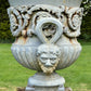 Exceptional Pair of English Campana Cast Iron Urns by Handyside Co. c.1870 with Plinths