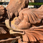Pair of Italian Terracotta Dolphin Fountain Spouts, Late 18th / Early 19th Century