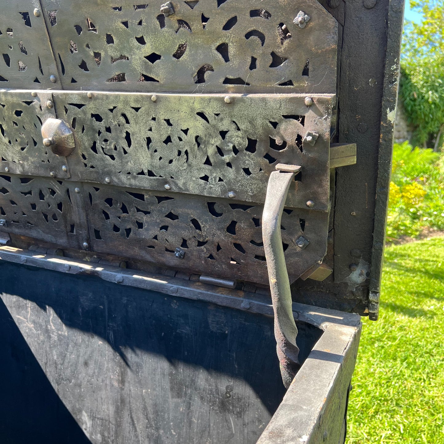 A Monumental 17th Century South German Iron Strong Chest, c.1650–1700