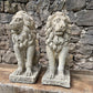 Stone Composite Lions Mid 20th Century