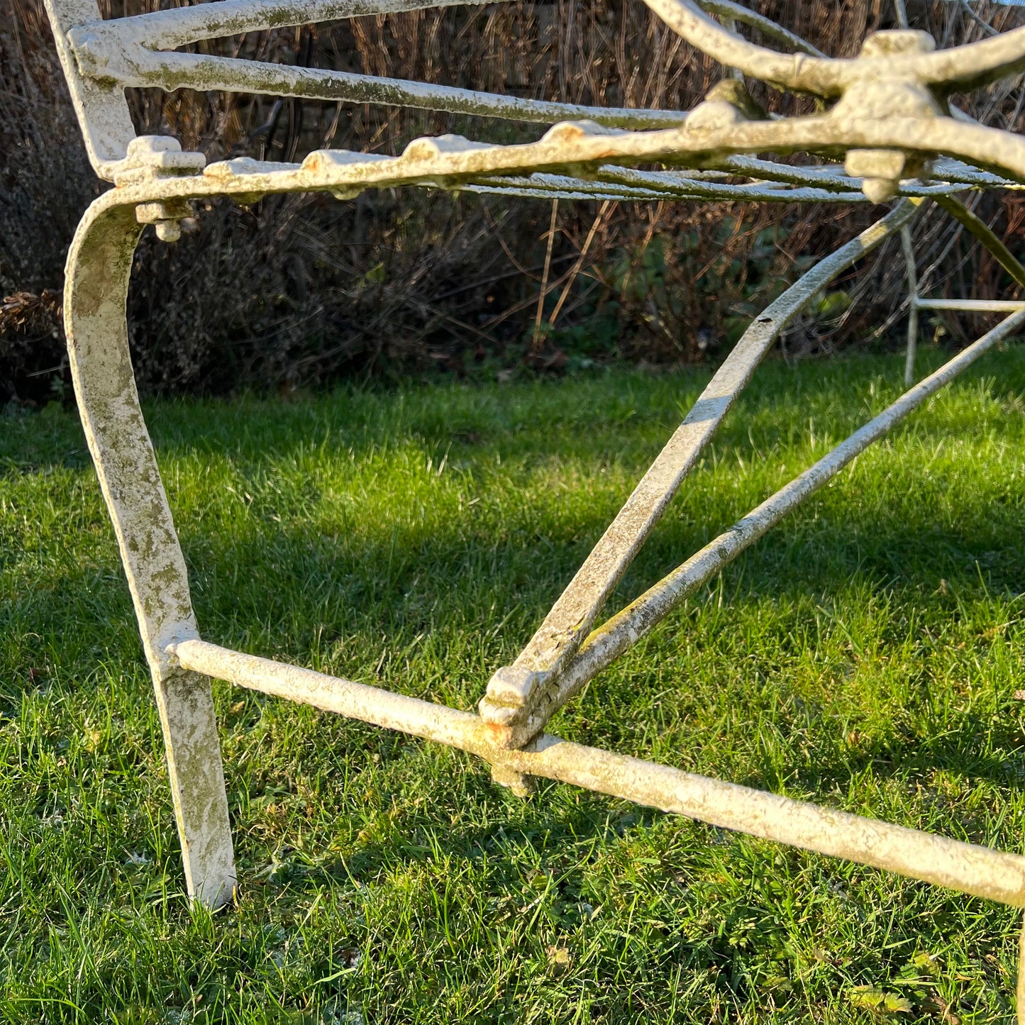 Regency Strapwork Wrought Iron Garden Bench c.1820