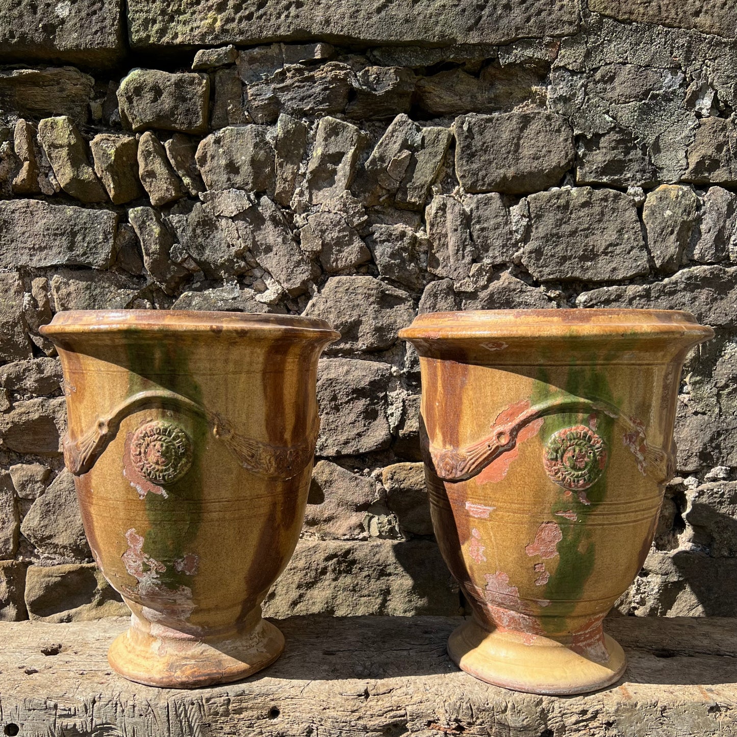 Pair of French Anduze Vases Late 20th Century