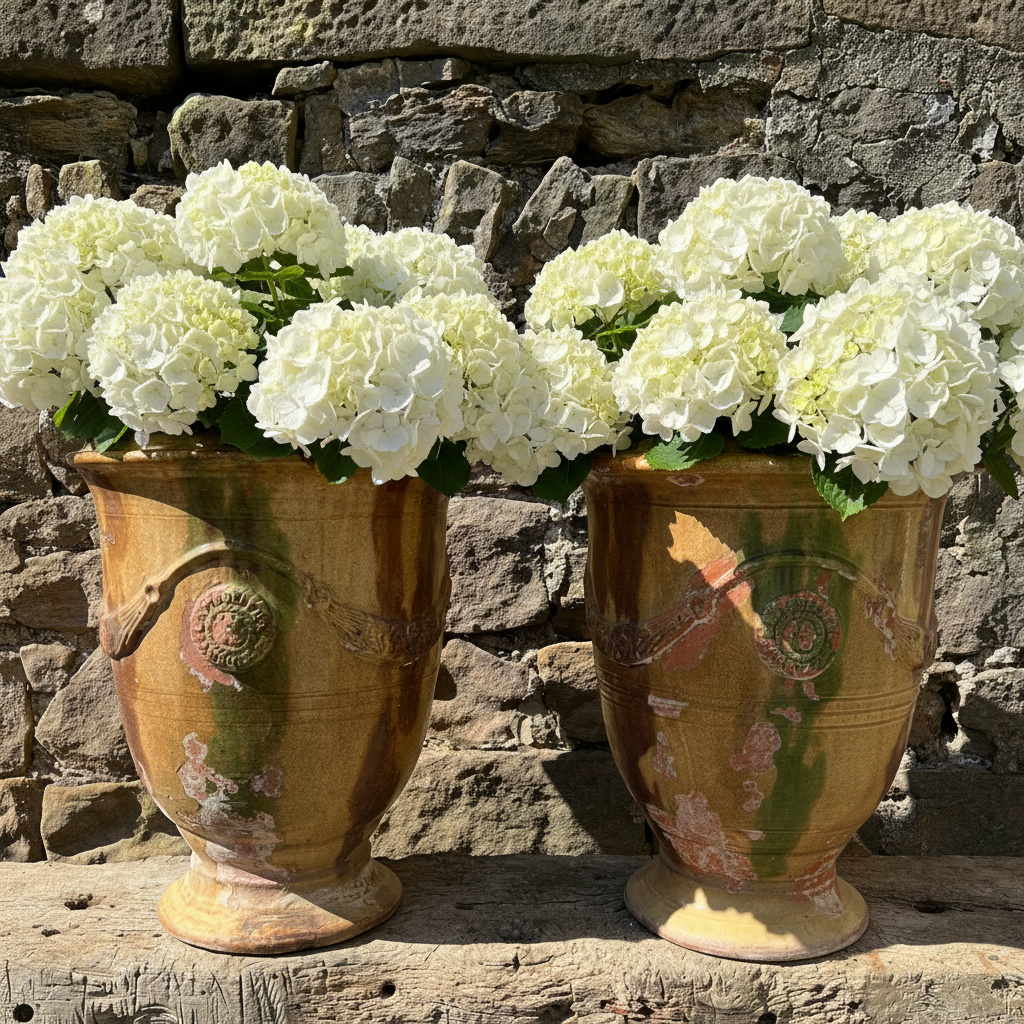 Pair of French Anduze Vases Late 20th Century