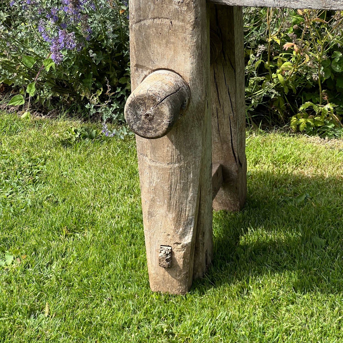 Primitive French Workbench Console c.1880