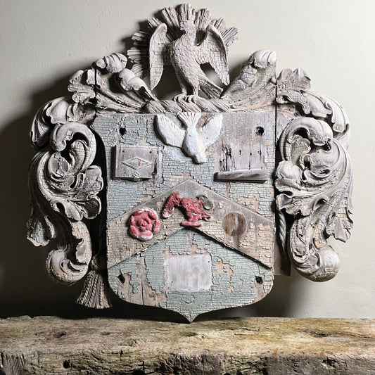 French 17th/18th Century Carved Armorial