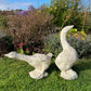 Pair of French Composite Stone Geese Mid-20th Century