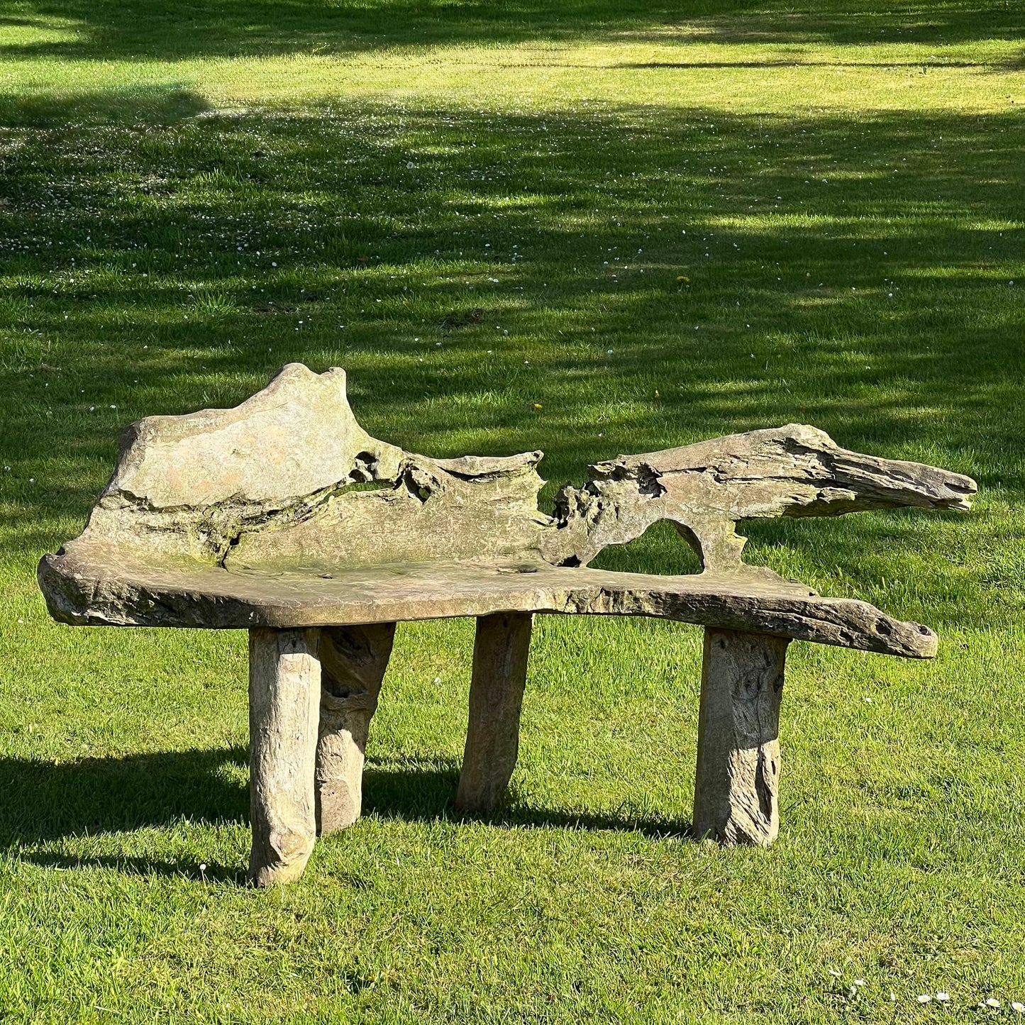 Primitive Organically Formed Root Bench