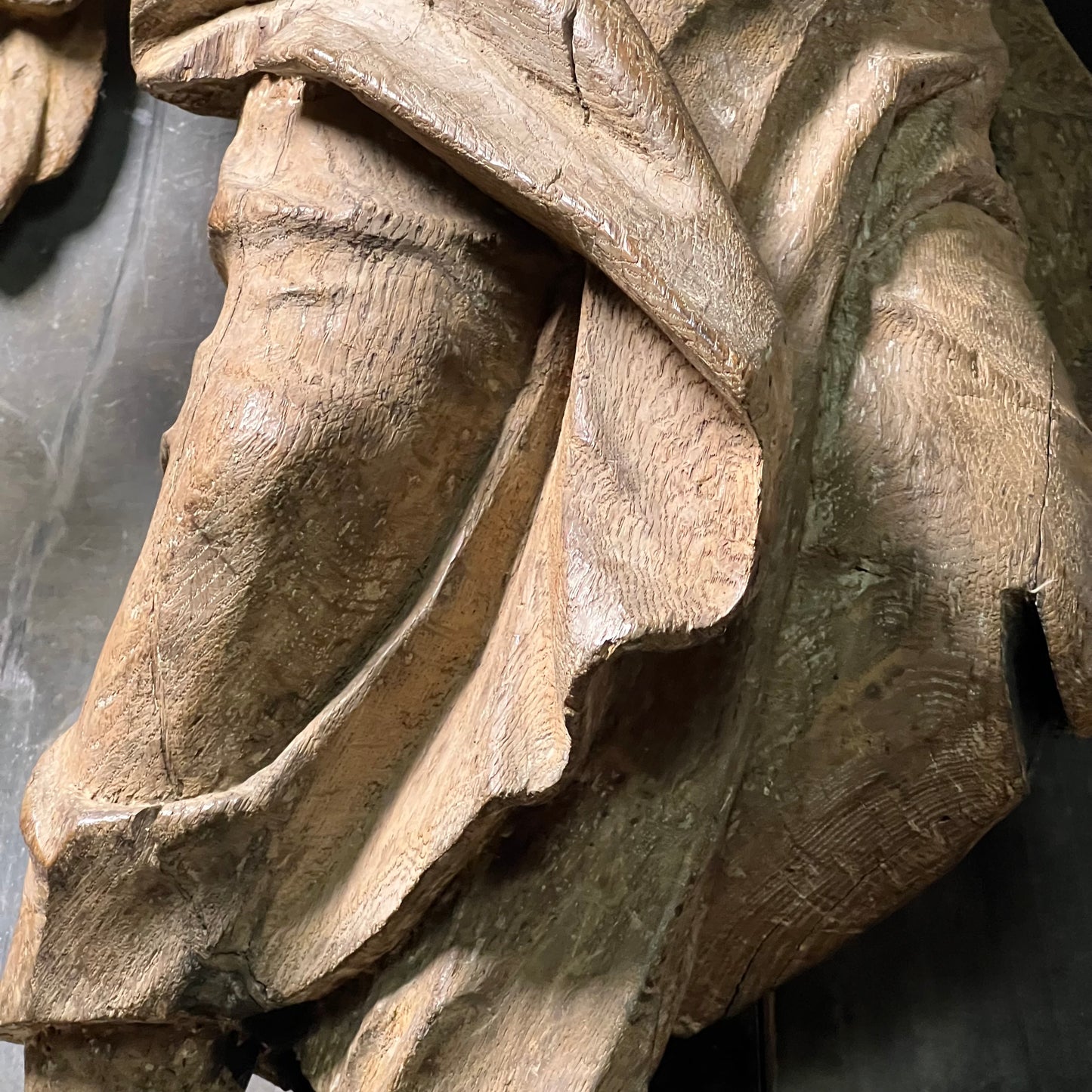 Large Baroque Carved Wooden Angel, c. 1680–1720