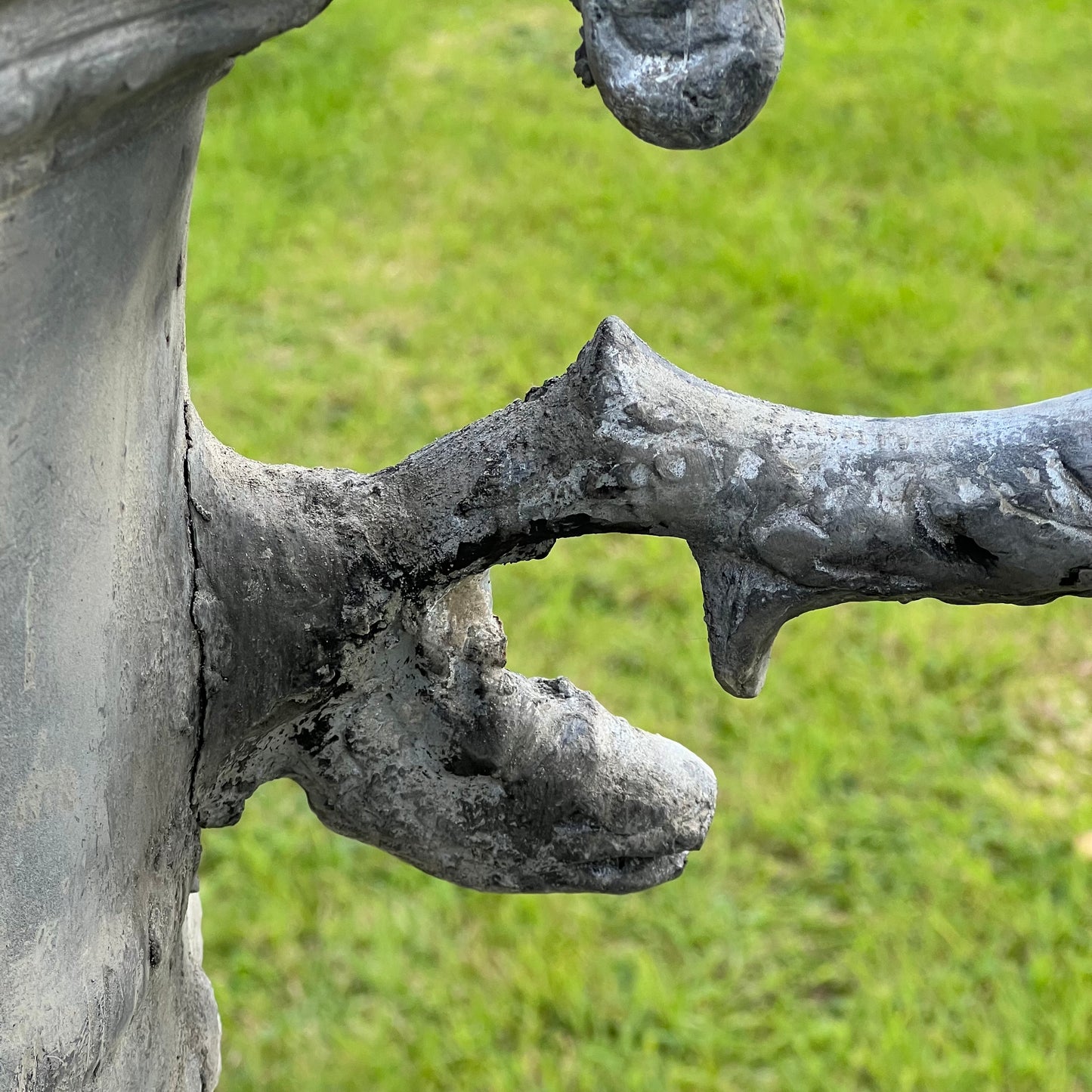 Georgian Serpent Handle Lead Urn