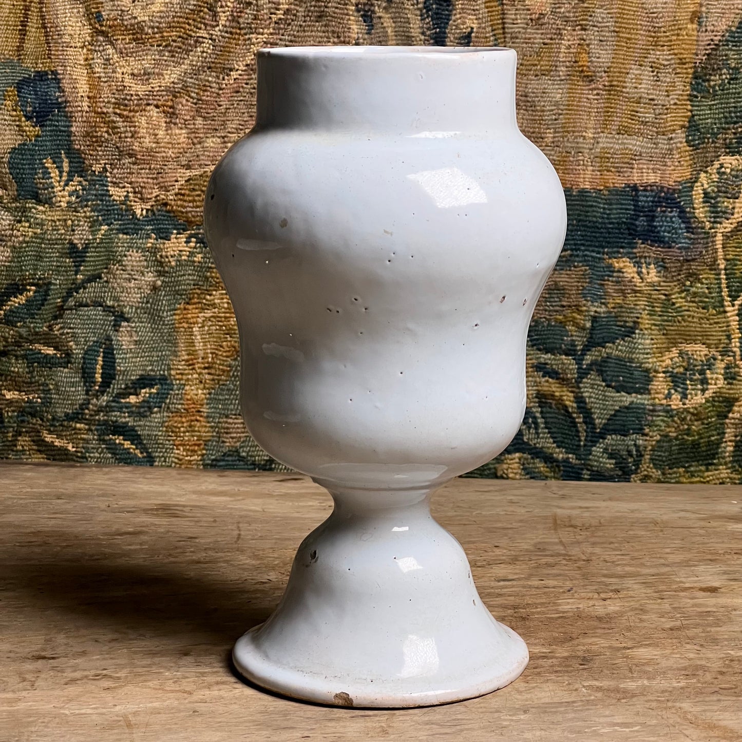 Dutch Delft Apothecary Jar Inscribed “C. Rosarum”, Late 17th/Early 18th Century