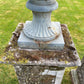Exceptional Pair of English Campana Cast Iron Urns by Handyside Co. c.1870 with Plinths