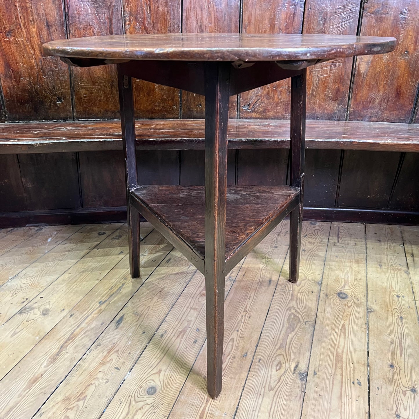 18th Century English Elm Cricket Table