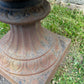 Monumental Pair of Cast Iron Campana Garden Urns, Late 20th Century