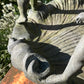 English Lead Garden Fountain with Cherub Figures, c.1920