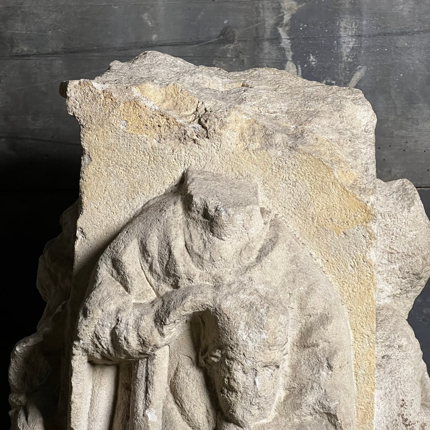 A Four-Sided French Gothic Limestone Capital or Pedestal from a Shrine or Chapel, Northern France, c.1280–1350
