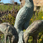 Set of Three Bronze Garden Cranes