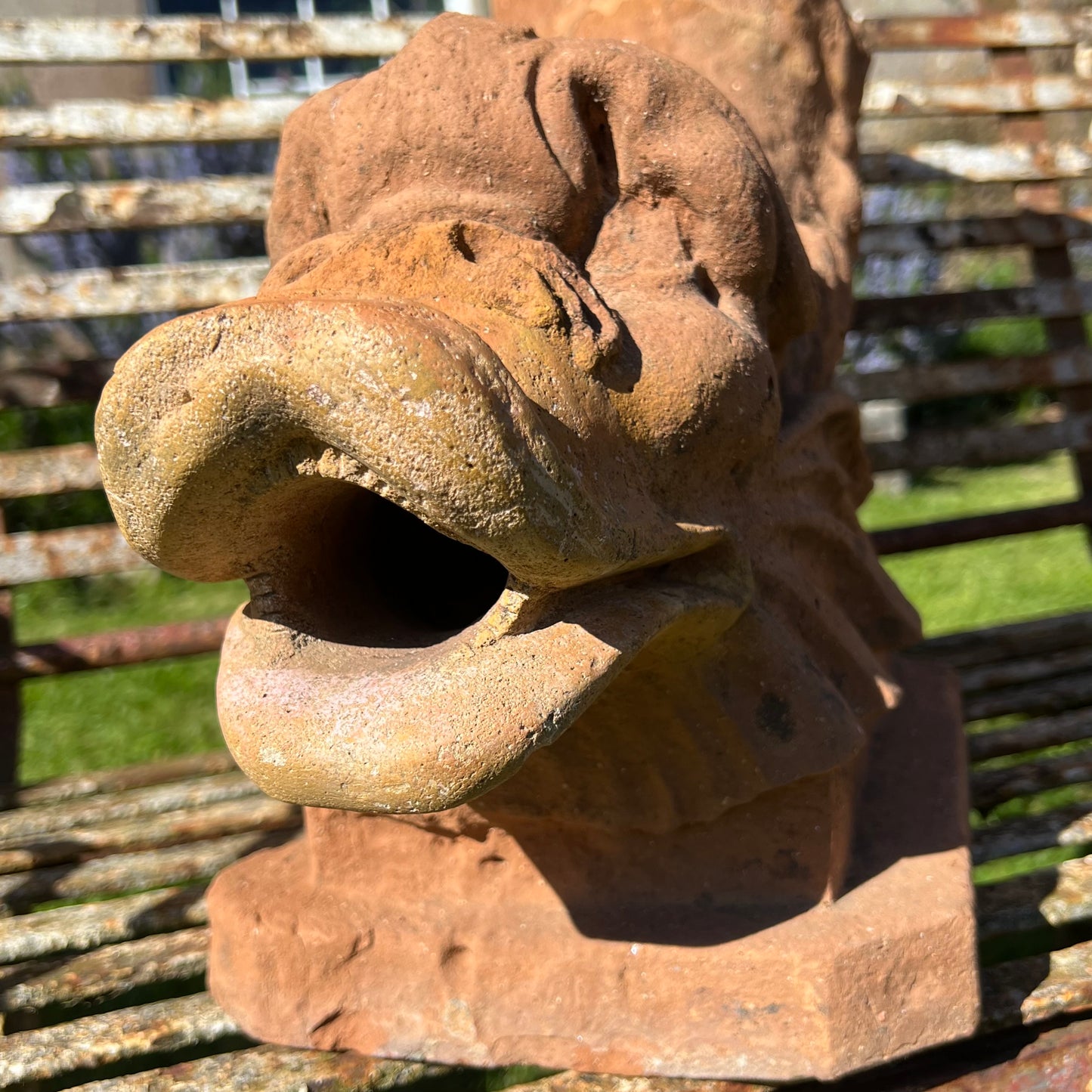 Pair of Italian Terracotta Dolphin Fountain Spouts, Late 18th / Early 19th Century