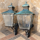 Monumental Pair of English Late Victorian Copper Corner Lanterns, c.1890