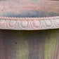 Monumental Pair of Cast Iron Campana Garden Urns, Late 20th Century