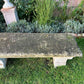 French Loire Valley Carved Stone Bench from Tudery Vineyard