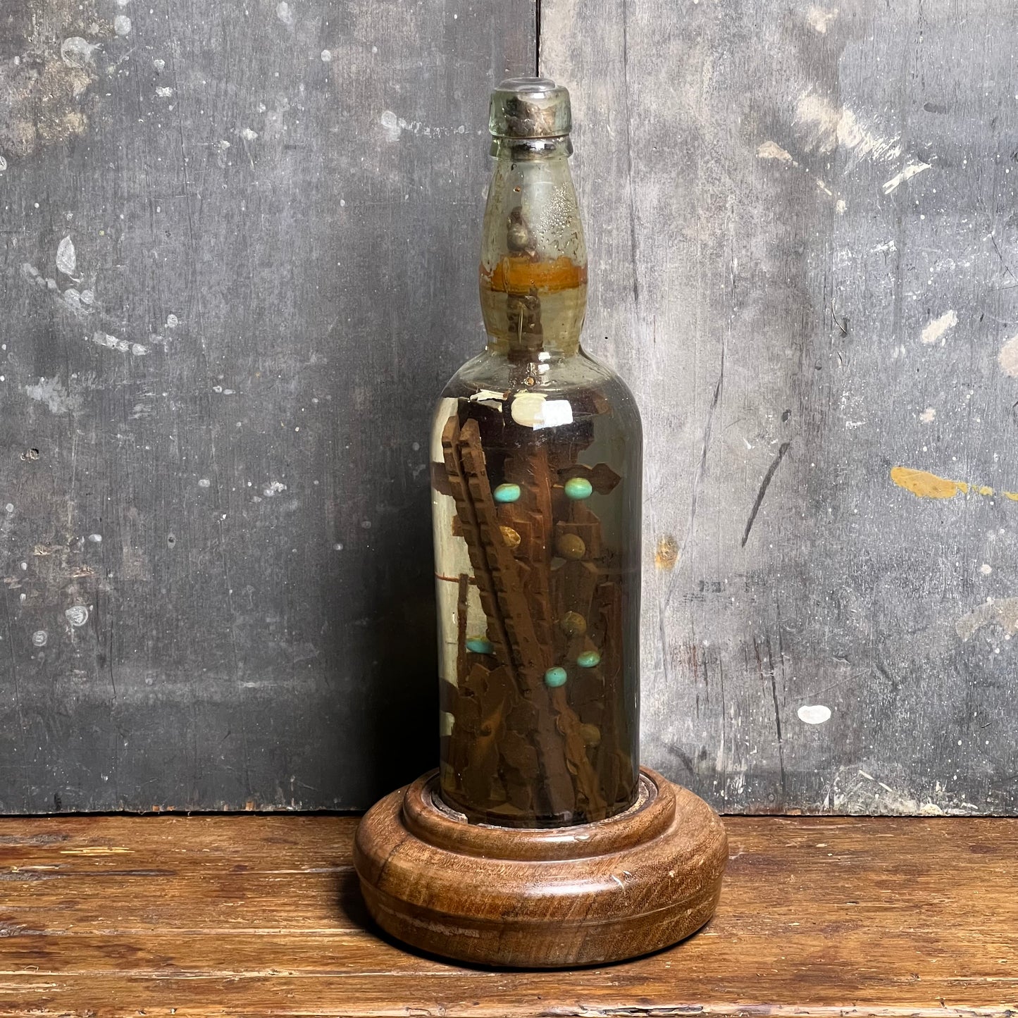 Central European Folk-Devotional “God in a Bottle”, c.1890–1915