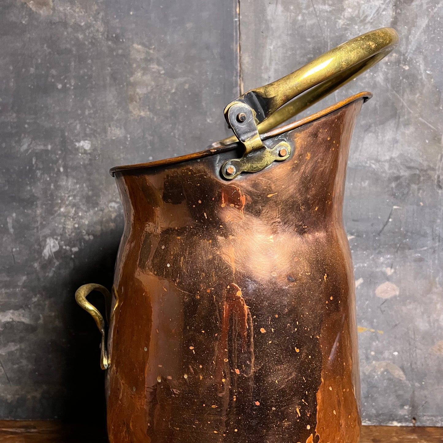 Copper Coal Bin