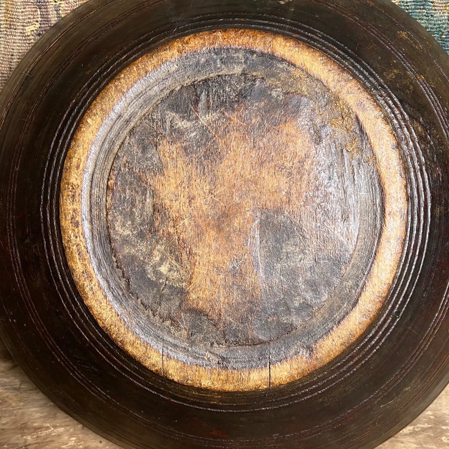 An Early English Turned Applewood Dairy Bowl, Late 17th or earlier