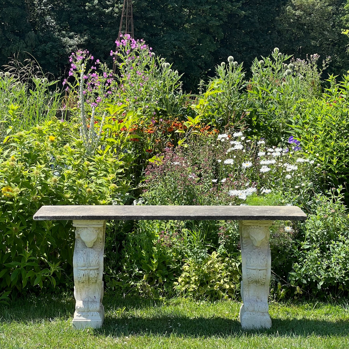 Carrara Marble Console Table with Renaissance-Style Griffin Supports