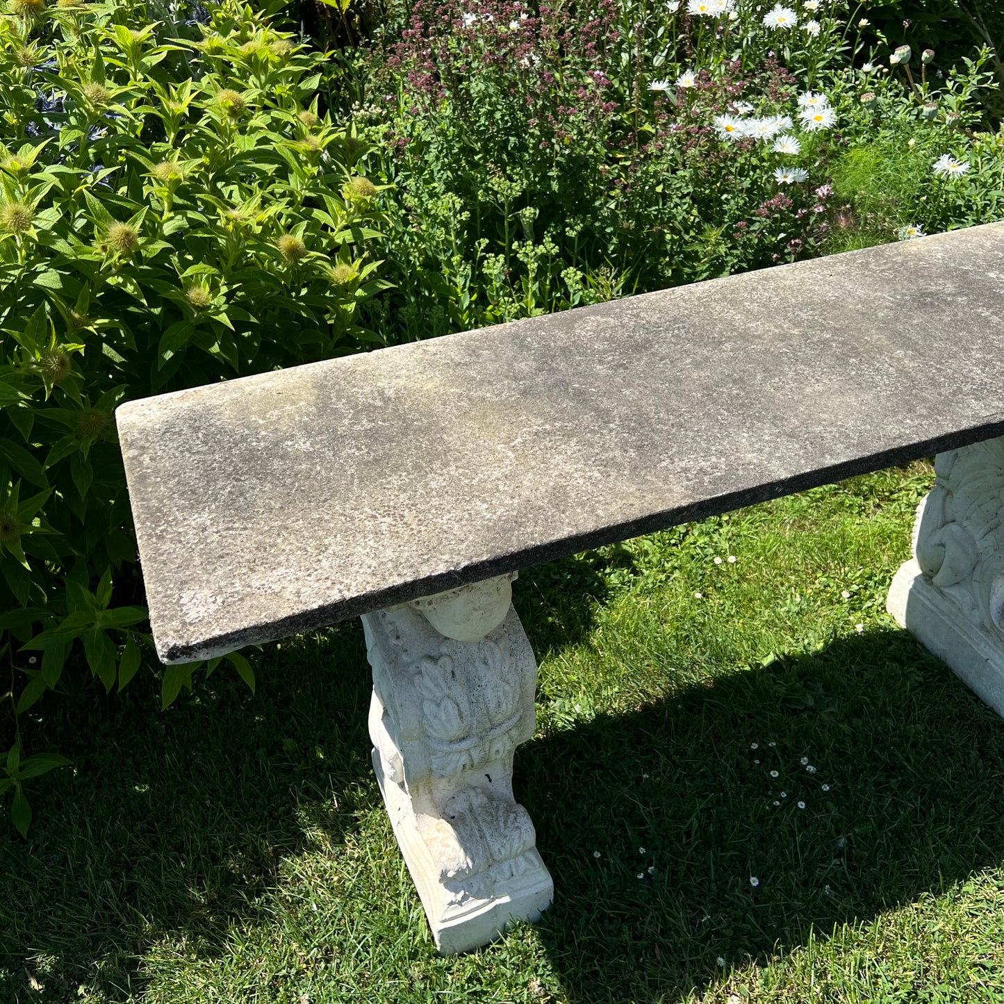 Carrara Marble Console Table with Renaissance-Style Griffin Supports