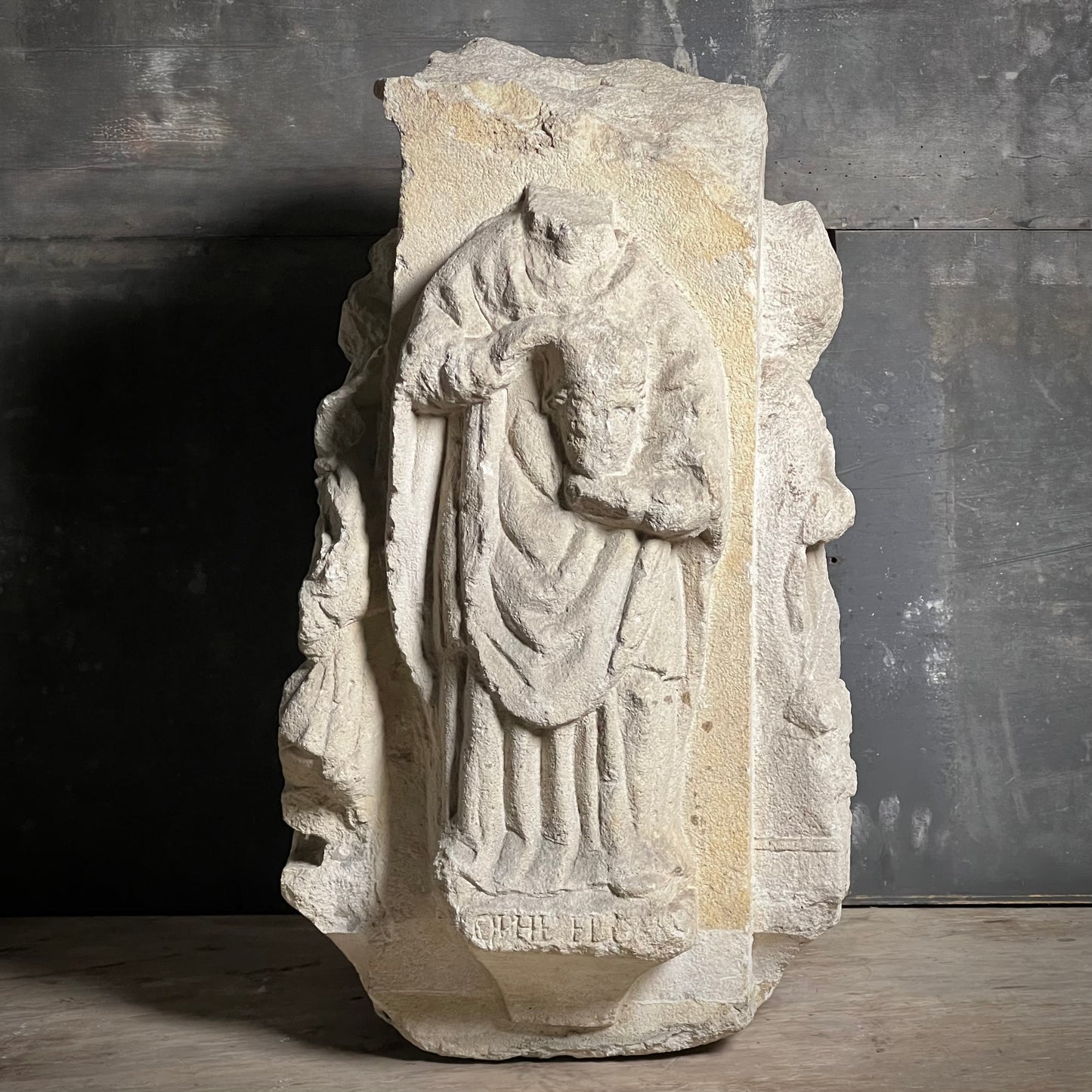 A Four-Sided French Gothic Limestone Capital or Pedestal from a Shrine or Chapel, Northern France, c.1280–1350