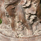 18th Century French Terracotta Putti Demi-Lune Table with Marble Top