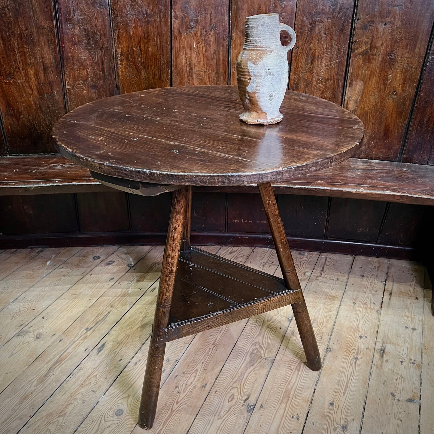 18th Century English Cricket Table in Pine and Ash