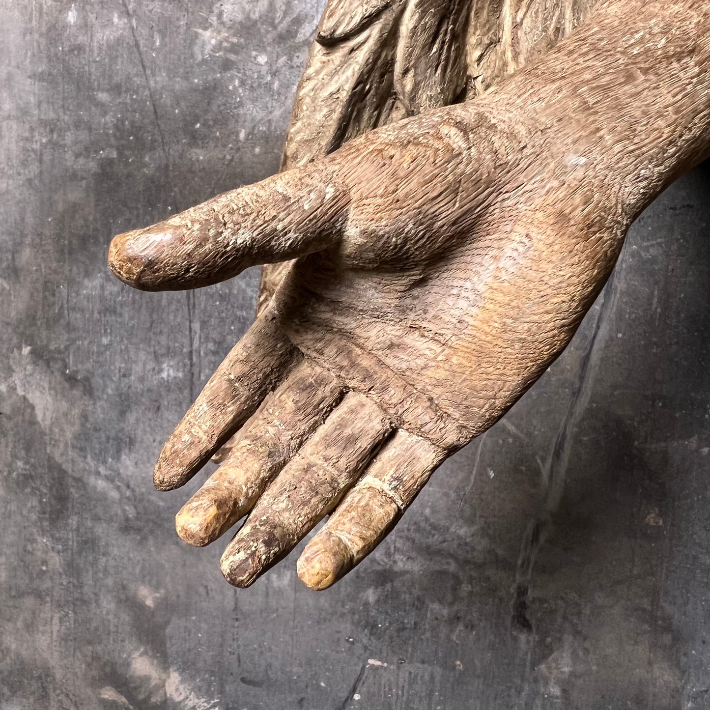 Large Baroque Carved Wooden Angel, c. 1680–1720